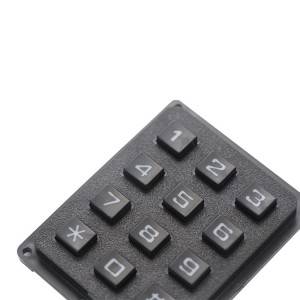 4×3 12 button matrix plastic numeric english keypad used for automatic door B110