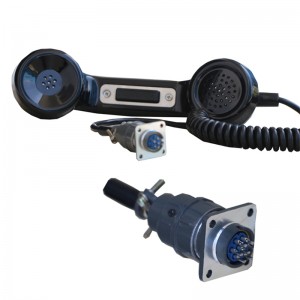 Индустриски IP65 анти-зрачен јаглероден торбит PTT слушалка-слушалка
