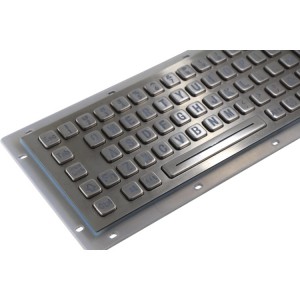 Illuminated waterproof Retail Kiosk keyboard with trackball -B807