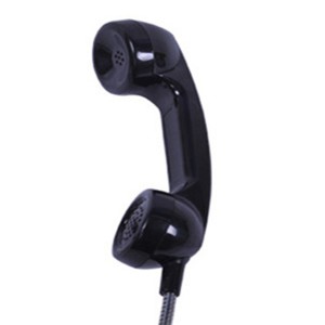 Plastic black color new product antique telephone parts for sale special design handset-A01
