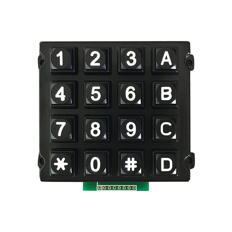 Rugged 16 keys 4×4 Matrix array Zinc Alloy keypad for self-service fuel dispenser-B512 Featured Image