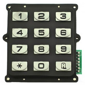 Matrix 3×4 digital 12 key access control keypad-B519