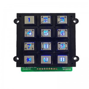 Access control system waterproof keypad /USB illuminated 3×4 keypad- B662