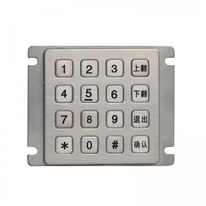 4*4 USB atm standard keypad 16 keys vandal proof keyboard-B723