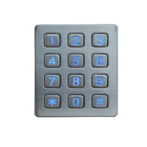 OEM/ODM China China Acess Control System Metal Keypad with 5X4 Matrix, and Custom Layout