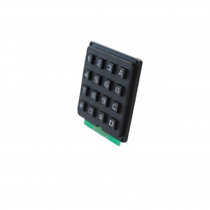 USB 4×4 numeric plastic vending machine keypad-B101