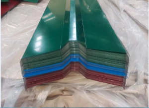 Materiale Big Spangle Galvanized Sheet Steel Corrugated SGCC