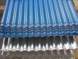 Bahan Big Spangle Galvanized SGCC Corrugated Steel Lambaran Roofing Bahan