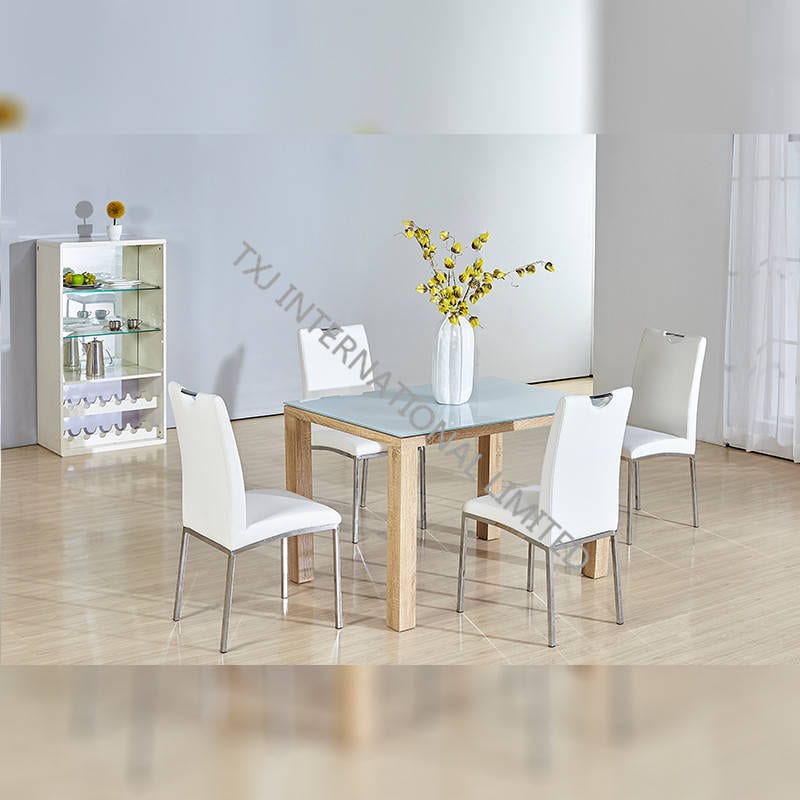 BD-1663 Tempered Glass Dining Table Featured Image