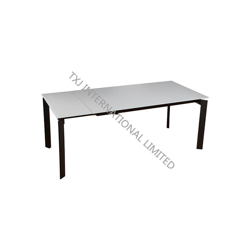 professional factory for Solid Marble Coffee Table - VILLAS Extension Table ,Tempered Glass Top – TXJ