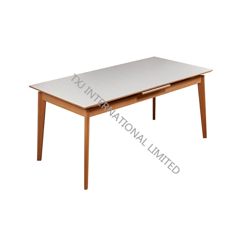 FALSTER-DT Ceramic Extension Table With Solid Wood Leg Featured Image