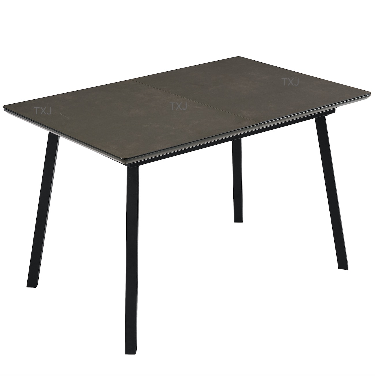 Glass with glaze, Grey Extension Dining Table TD-2055 Featured Image