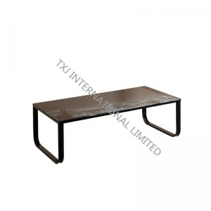 COLOR Tempered Glass Coffee Table With MDF Frame