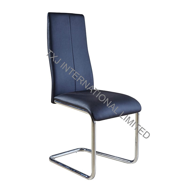 TC-1676 PU Dining Chair with Chromed Legs Featured Image