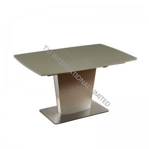 ISABELLE-DT MDF With Glass Extension Table