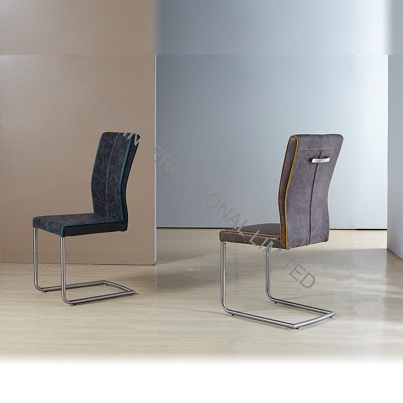 TC-1672 PU Dining Chair with Brush Stainless Steel Feet Featured Image