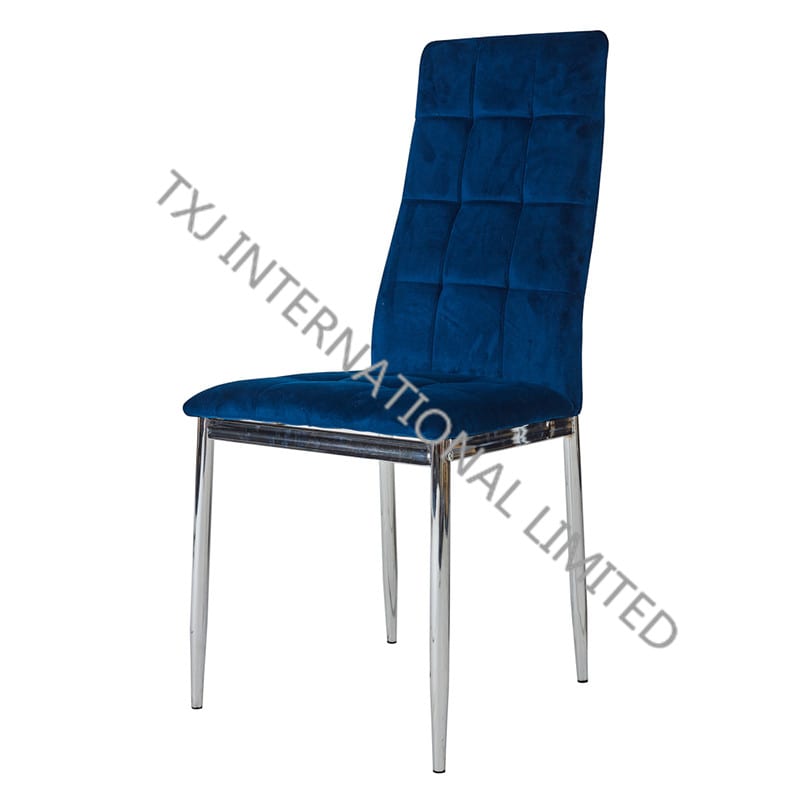 BC-1552 Velvet Dining Chair With Chromed Legs Featured Image