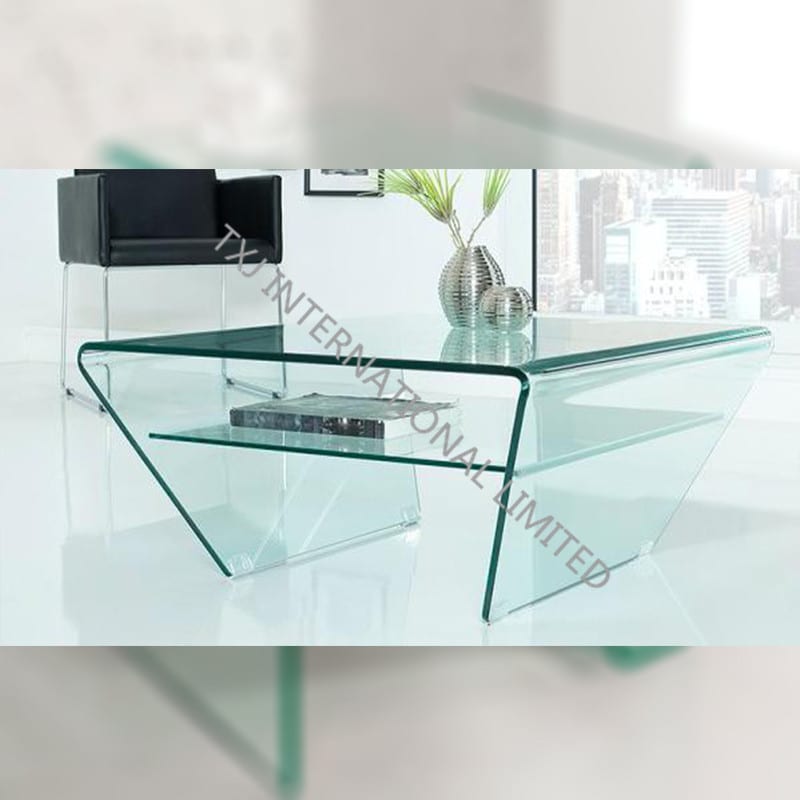 BENT Glass coffee table