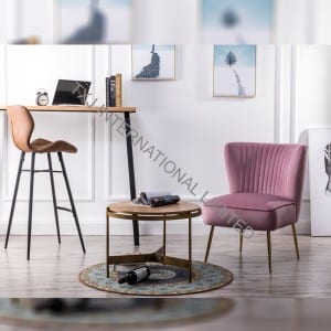 APRIL Velvet Fabric Relax Chair
