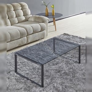 BT-1732 Tempered Glass Coffee Table With Metal Frame