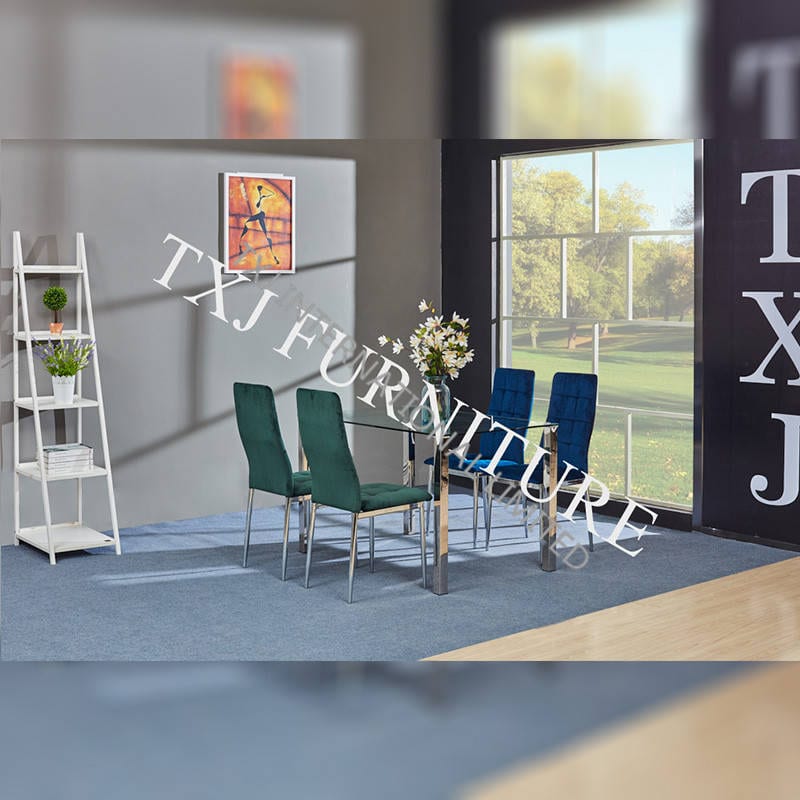 Excellent quality Hot Transfer Dining Chair - BD-1660 Clear tempered glass dining table – TXJ