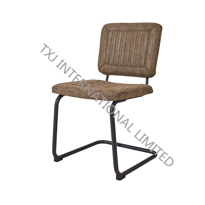 TC-1868 Miami PU Dining Chair With Black Powder Coating Legs Featured Image