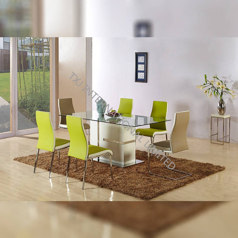 Popular Design for Tempered Glass Dining Table - TD-1509 Tempered Glass Dining Table – TXJ