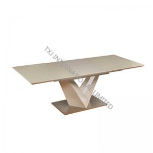 OTTAWA-DT Extension Table,MDF With Chemical Glass Top