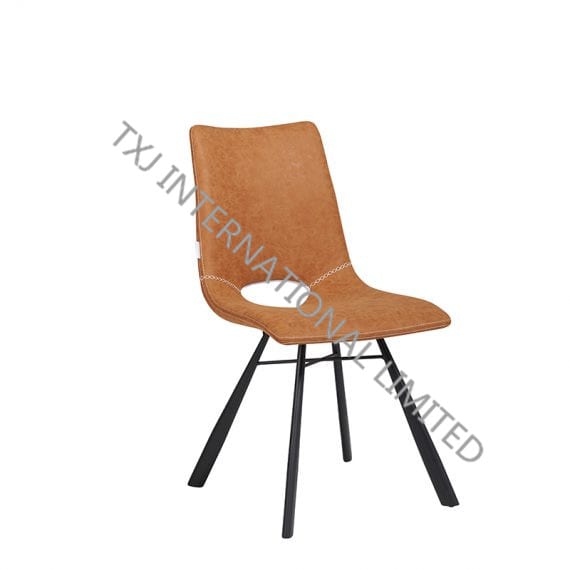 LONDON-2 Dining Chair With Black Powder Coating Legs Featured Image