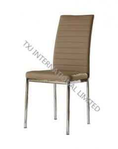 BC-1528 PU Dining Chair With Chromed Frame