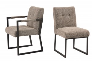 Promotional Dining Chair TC-2153-S With Teddy fabric