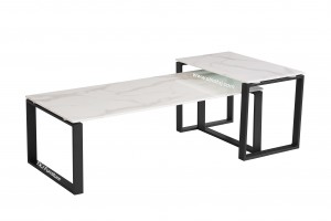 Marble looking MDF with Paper veneer Coffee tables TT-2052