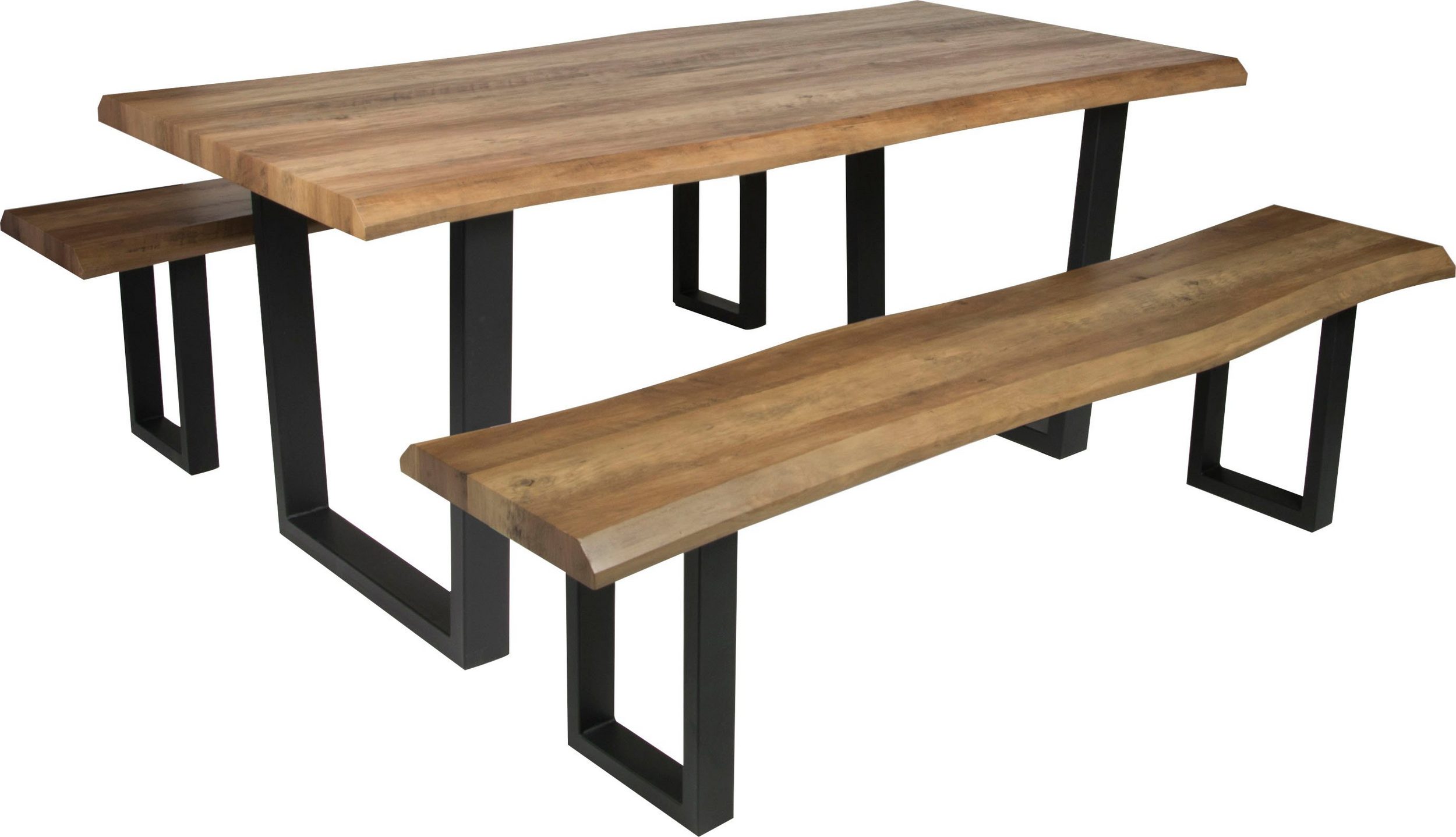 Hot Selling Live Edge Dining Set Paper veneer Bench BC-2101 Featured Image