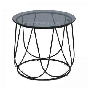 Grey Glass Lamp Table Z-016S