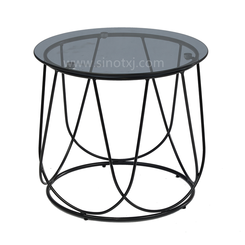 Grey Glass Lamp Table Z-016S Featured Image