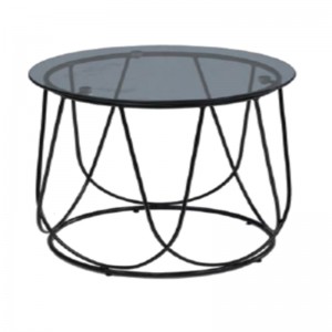 Grey Glass Lamp Table Z-016L