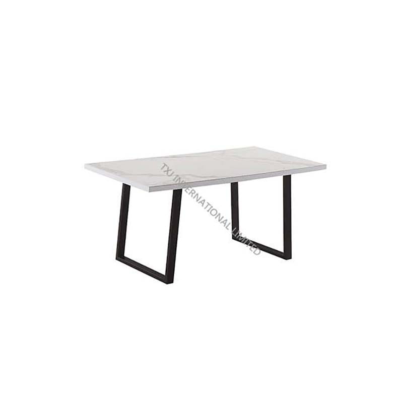 Factory Free sample Vintage Dining Table - RINA-DT MDF With Ceramic Dining Table – TXJ