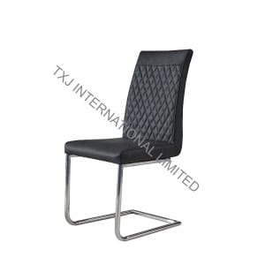 TC-1784 PU Dining Chair with Chromed Frame