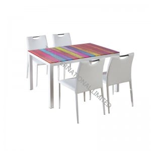 TD-1451 Tempered Glass Dining Table