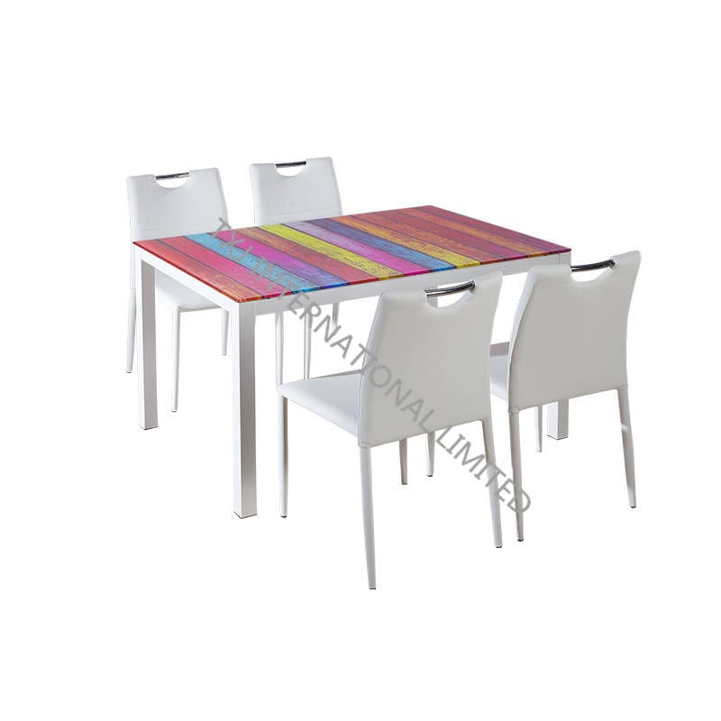 Tempered dining table
