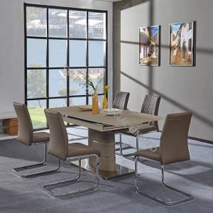 BD-1750 Factory Selling Modern Extenable Glass Dining Table