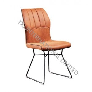 Factory wholesale Black Dining Chair - Amelia Fabric Dining Chair Armchair With Black Powder Coating Legs – TXJ