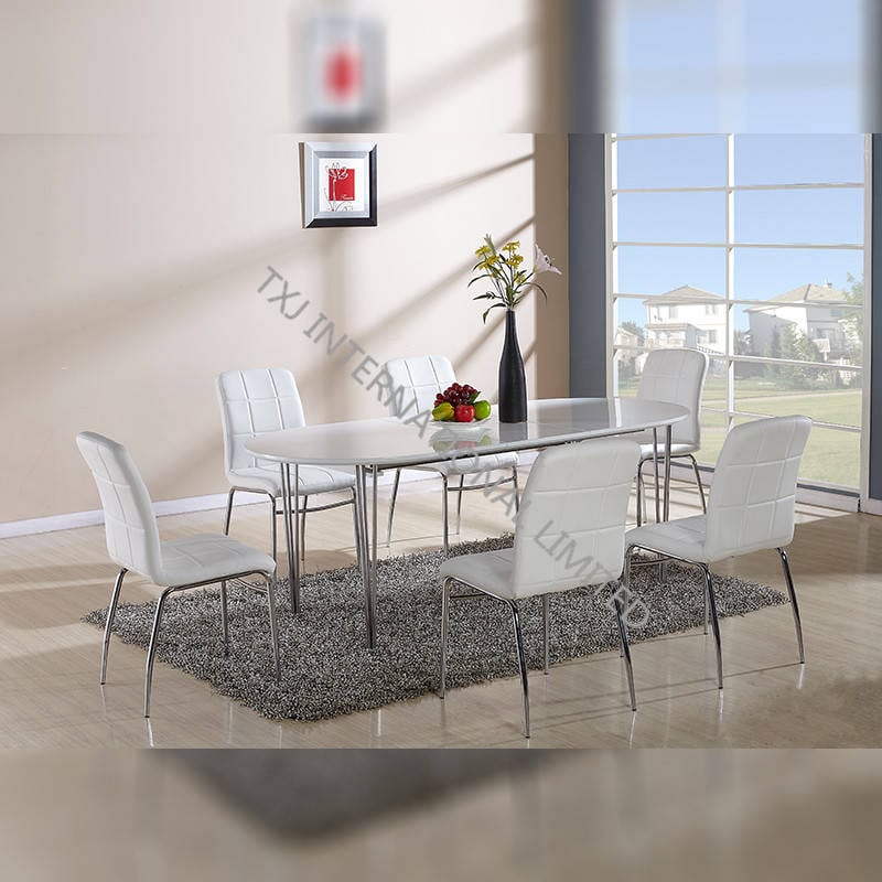 OEM Manufacturer French Dining Chairs - PURE-DT Factory Supply Gloss Extension Dinner Table Extendable Dining Table – TXJ