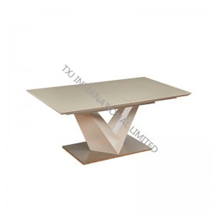 OTTAWA-DT Extension Table,MDF With Glass Top