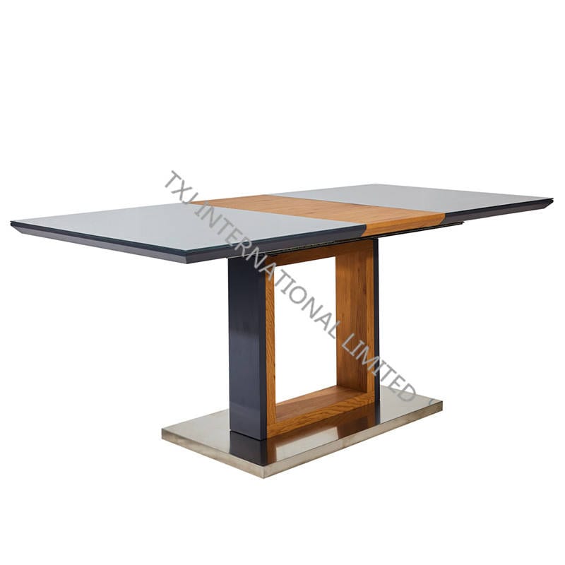 Leading Manufacturer for Oak Dining Table - TD-1856 MDF Extension Table, Paper Veneer – TXJ