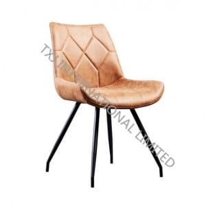 BC-1841 Chaise en tissu avec revêtement en poudre noir Cadre