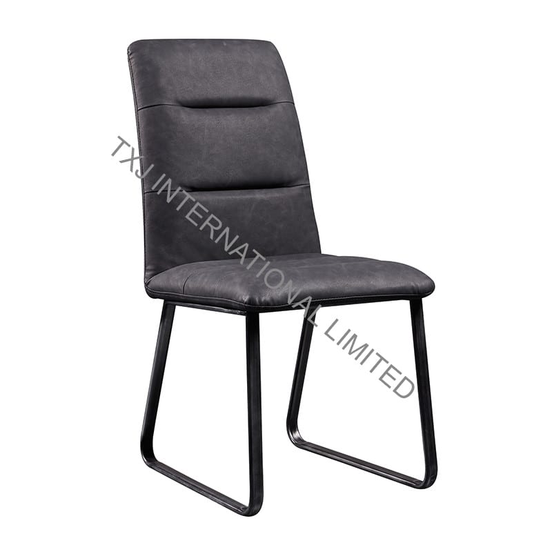 AUSTIN Vintage PU Dining Chair With Black Metal Frame Featured Image