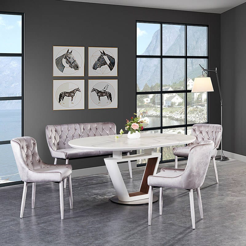 Reasonable price for Hot Sale Dining Table - LAVIDA Extension Table, MDF With Ceramic Top – TXJ