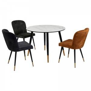 Reliable Supplier China Optional Color Velvet Chair Modern Dining Room Furniture Chair
