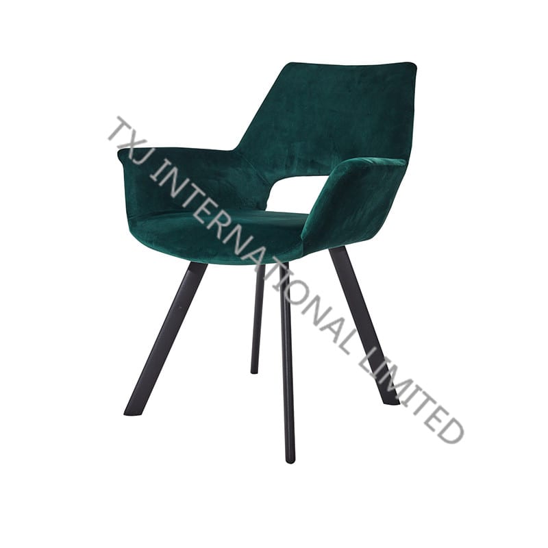 Velvet dining chair